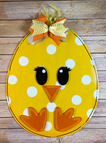 Chick Egg Blank Door Hanger DIY Kit